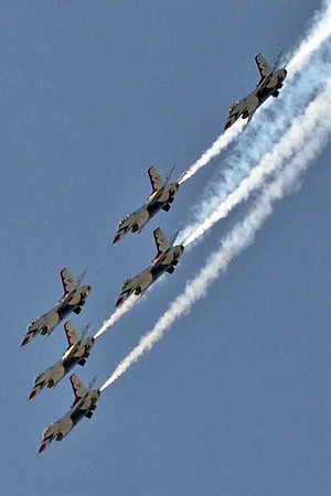 Thunderbirds Coming out of a Loop