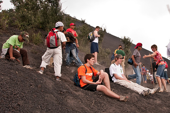 The group on Pacaya